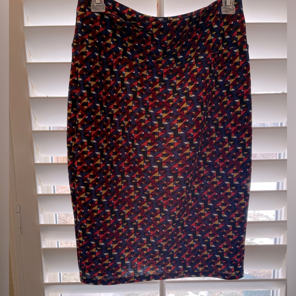 Lularoe, Size Small, Skirt, Geometric Multi Colored, Great Condition
